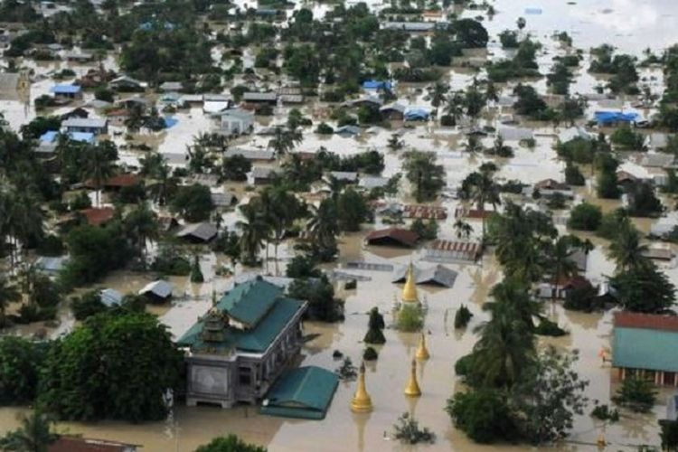 Sagaing adalah salah satu dari empat distrik yang dilanda banjir di Vietnam merupakan daerah terparah. 