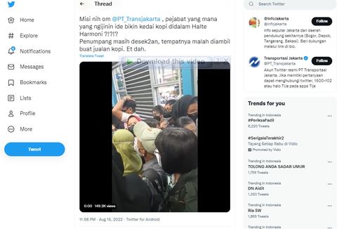 Ramai soal Unggahan Sebut Gerai Kopi di Halte Harmoni Picu Penumpukan Penumpang, Ini Kata Transjakarta