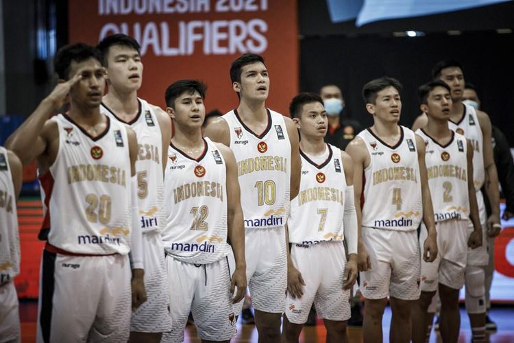 Timnas basket Indonesia ketika berlaga di Kualifikasi FIBA Asia Cup 2021.