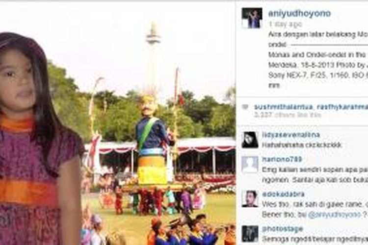Ibu Negara Ani Yudhoyono terlibat dalam perdebatan dengan pengikutnya di Instagram terkait keaslian foto cucunya, Almira Tunggadewi.