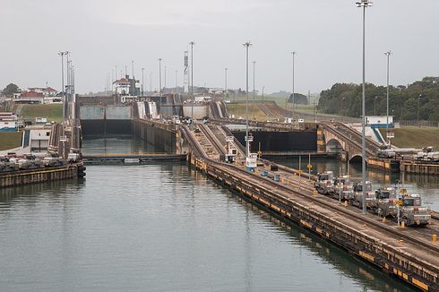 Permukaan Air Terusan Panama Surut karena Kekeringan, Lalu Lintas Kapal Terganggu
