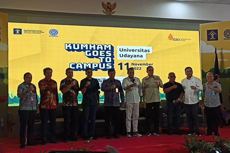 Sosialisasi RKUHP di Universitas Udayana, Badung, Bali, Jumat (11/11/2022)