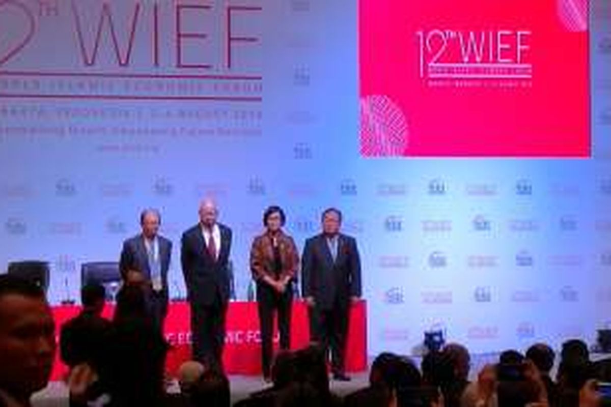 Menteri Keuangan Sri Mulyani di acara World Islamic Economic Forum (WIEF) 2016 di Jakarta