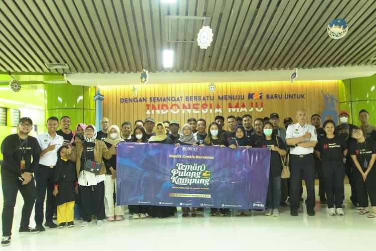 Para peserta mudik Teman Pulang Kampung. 