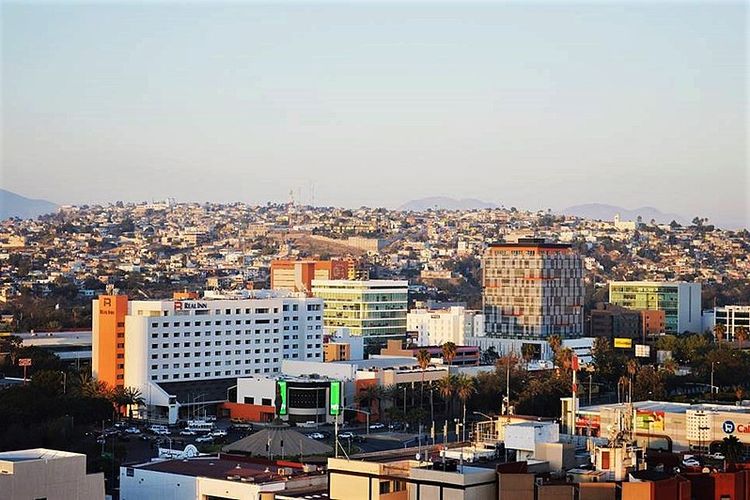 Pemandangan salah satu sudut kota Tijuana, Meksiko.