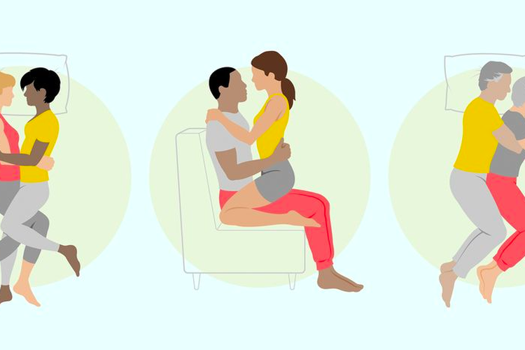 Ilustrasi posisi cuddling