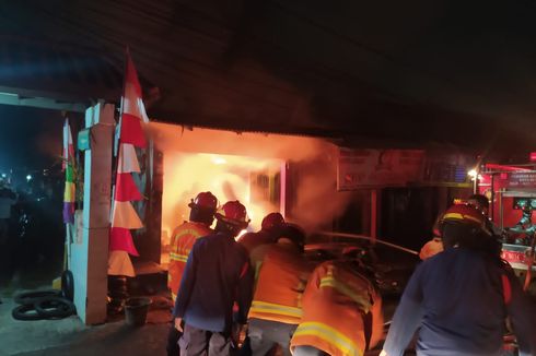 4 Ruko di Bekasi Dilalap Api, Diduga akibat Korsleting Listrik