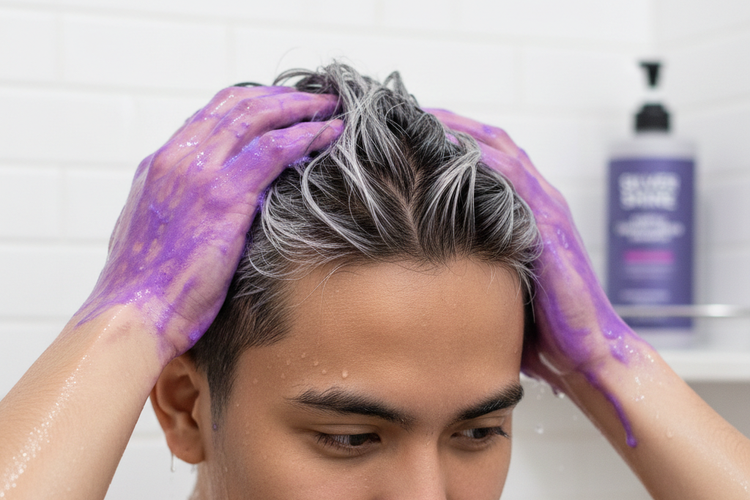 Ilustrasi rambut beruban.