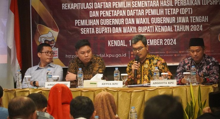 DPT Pilkada Kendal 2024 Meningkat Jadi 809.017 Pemilih