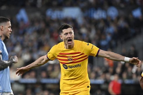Hasil Celta Vigo Vs Barcelona 1-2, Penalti Larut Lewandowski Selamatkan Barca