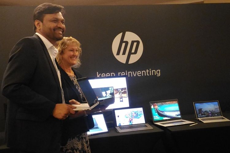HP Inc. mengumumkan sejumlah produk terbaru berupa personal computer, printer, dan workstation saat HP Imagine 2018 di Singapura, Rabu (18/7/2018)