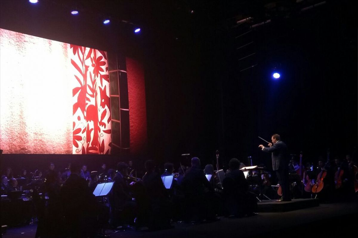 Singgih Sanjaya Orchestra dalam La La Land in Concert di Ciputra Artpreneur, Jakarta Selatan, Sabtu (4/11/2017)