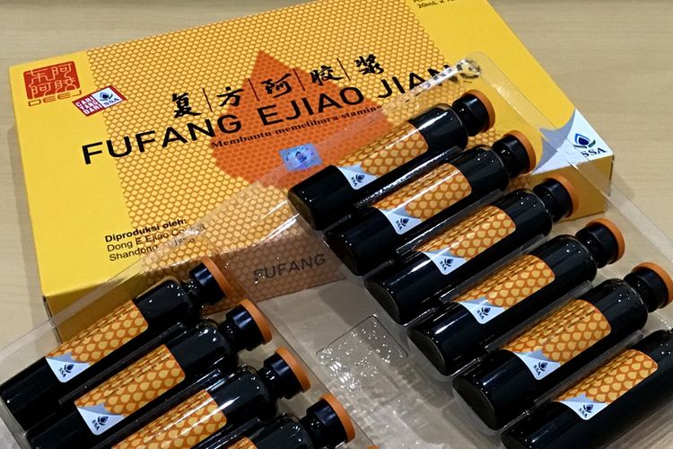 Fufang Ejiao Jiang, produk herbal traditional chinese medicine (TCM) yang bermanfaat untuk meningkatkan daya tahan tubuh dan toleransi lebih baik terhadap kondisi hipoksia (Dok. Fufang Ejiao Jiang)