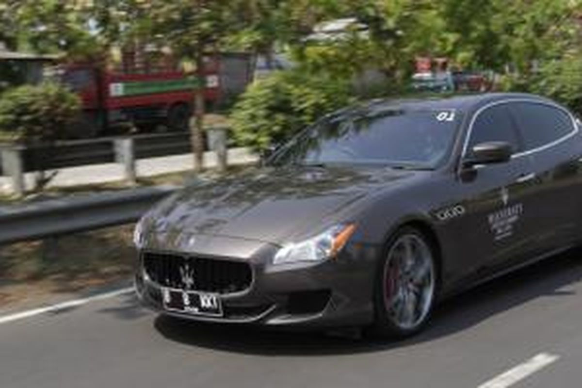 Maserati Quattoporte GTS diuji di acara Maserati Lifestyle Journey 2015 di Bali 5-7 Oktober.