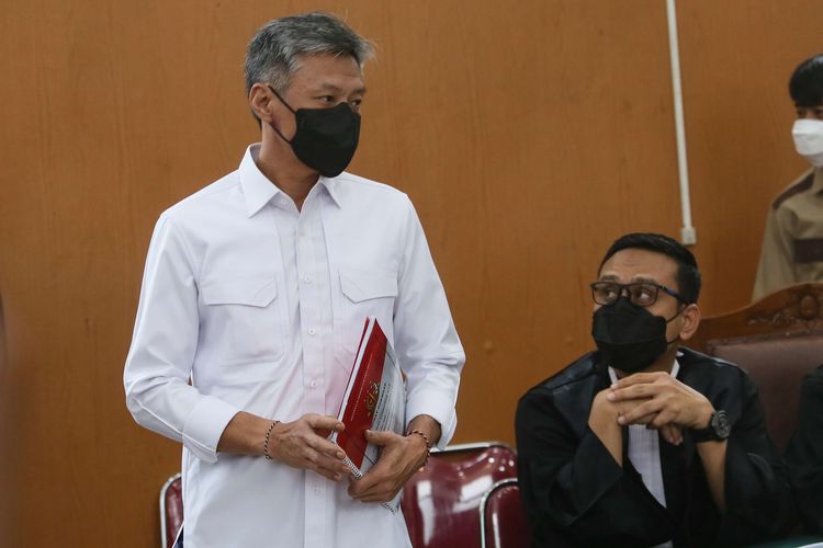 Foto stok: Terdakwa Brigjen Hendra Kurniawan menjalani sidang di Pengadilan Negeri (PN) Jakarta Selatan.