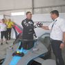 Ahmad Sahroni Jajal Langsung Mobil Formula E di Sirkuit Ancol 