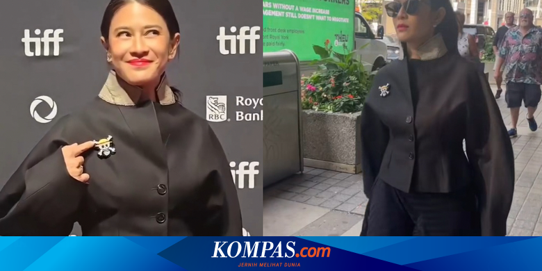 Dian Sastro Kenakan Pin One Piece saat Hadiri Toronto International Film Festival
