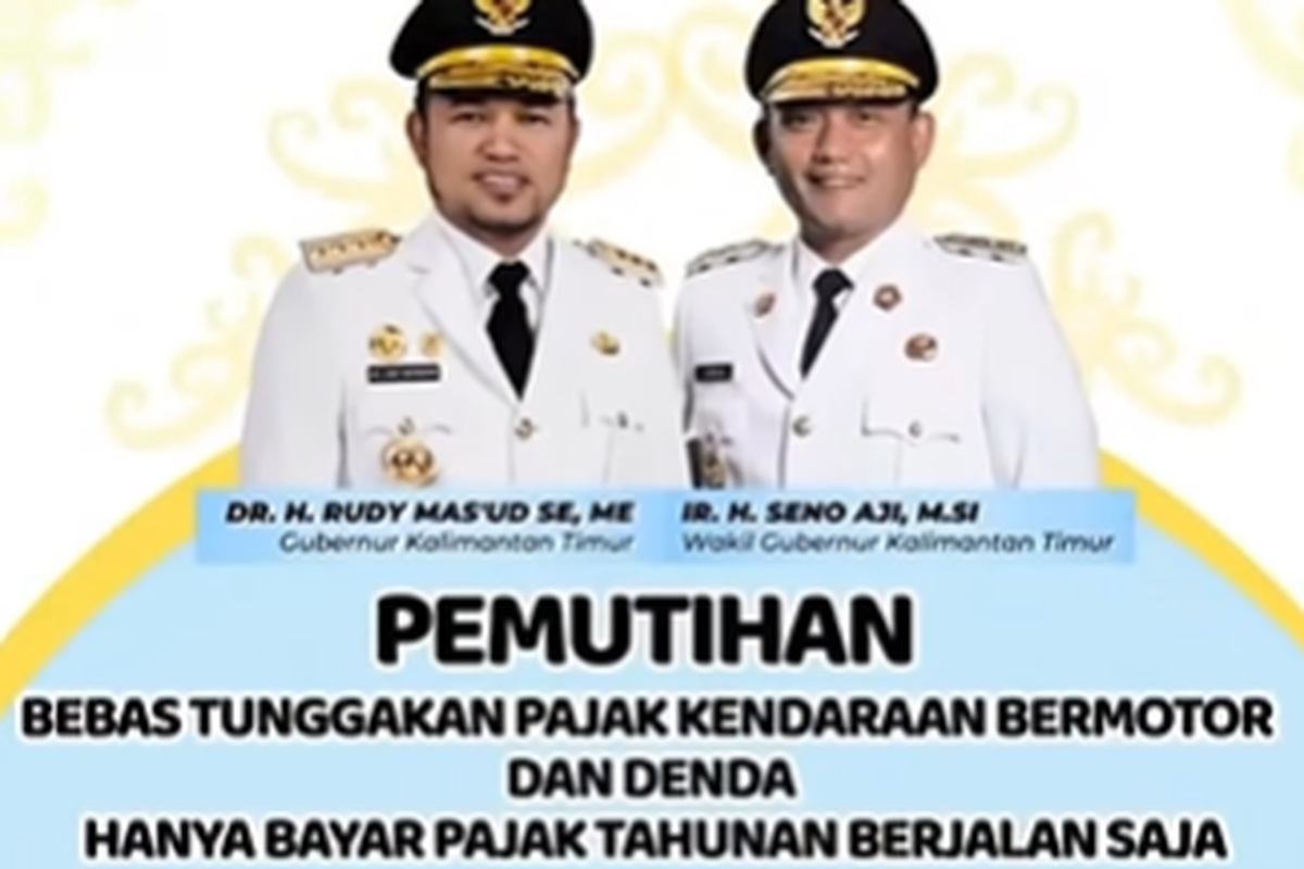 Program pemutihan pajak kendaraan di Kalimantan Timur.