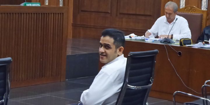 Mantan Bendahara Umum Partai Demokrat, Muhammad Nazaruddin, di Pengadilan Tipikor, Jakarta, Rabu (6/9/2017).