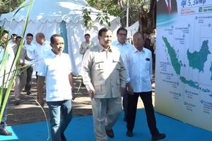 Prabowo Hadiri Launching PLTS 100 GWp di Bali, Didampingi Bahlil dan Airlangga