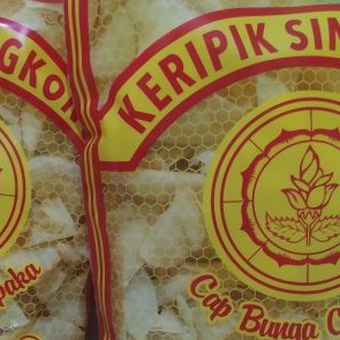 Ilustrasi keripik singkong gurih