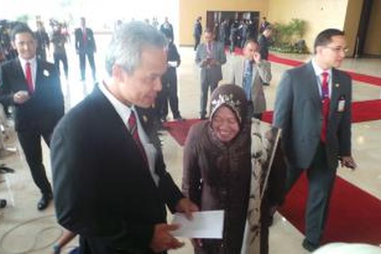 Gubernur Jawa Tengah Ganjar Pranowo dan Wali Kota Surabaya Tri Rismaharini.