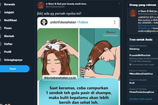 Viral Unggahan Penambahan Gula Pasir pada Sampo Bikin Kulit Kepala Bersih dan Sehat, Benarkah?