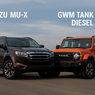 Adu Spesifikasi Isuzu MU-X vs GWM Tank 300 Diesel di GIIAS 2025