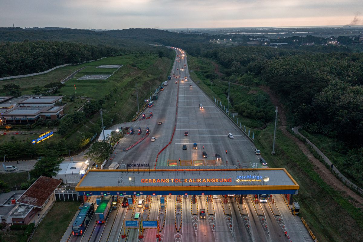 Jadwal rekayasa lalu lintas satu arah atau one way selama periode arus balik Lebaran 2023 di Jalan Tol Trans Jawa