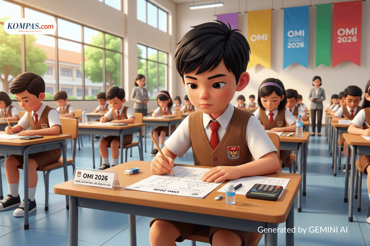 75 Contoh Soal OMI Matematika MI 2026 Lengkap dengan Kunci Jawaban