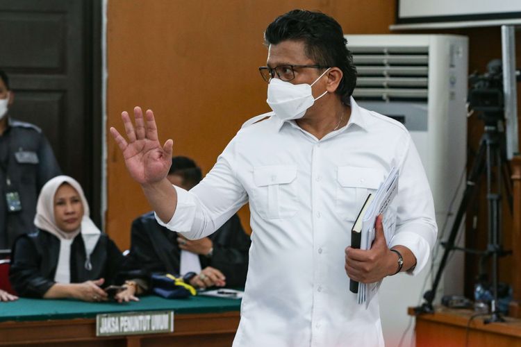 Terdakwa kasus pembunuhan berencana Brigadir Nofriansyah Yosua Hutabarat atau Brigadir J, Ferdy Sambo menjalani sidang pembacaan pleidoi atau nota pembelaan di Pengadilan Negeri Jakarta Selatan, Jakarta, Selasa (24/1/2023).