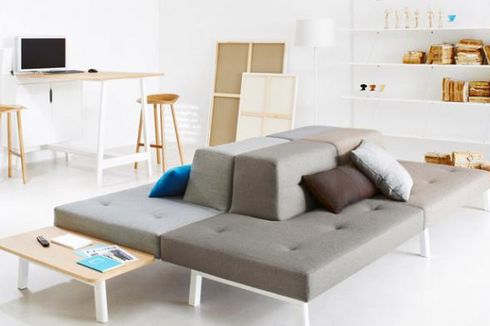 Sofa Modular Warna-warni, Bikin Kantor Senyaman Ruang Keluarga