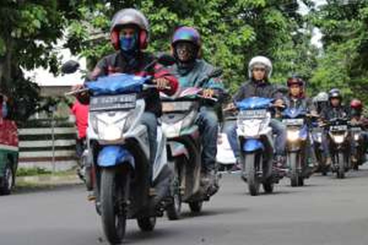 kegiatan touring uji irit All New Honda BeAT.