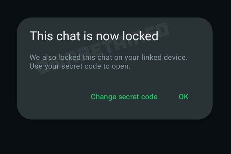 Tangkapan layar (screenshot) calon fitur baru WhatsApp. Fitur ini bakal memungkinkan pesan yang dikunci (locked chat) terintegrasi langsung ke seluruh perangkat yang terhubung (linked devices)