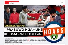 [VIDEO] Hoaks! Ketua MK Anwar Usman Anulir Gibran sebagai Cawapres