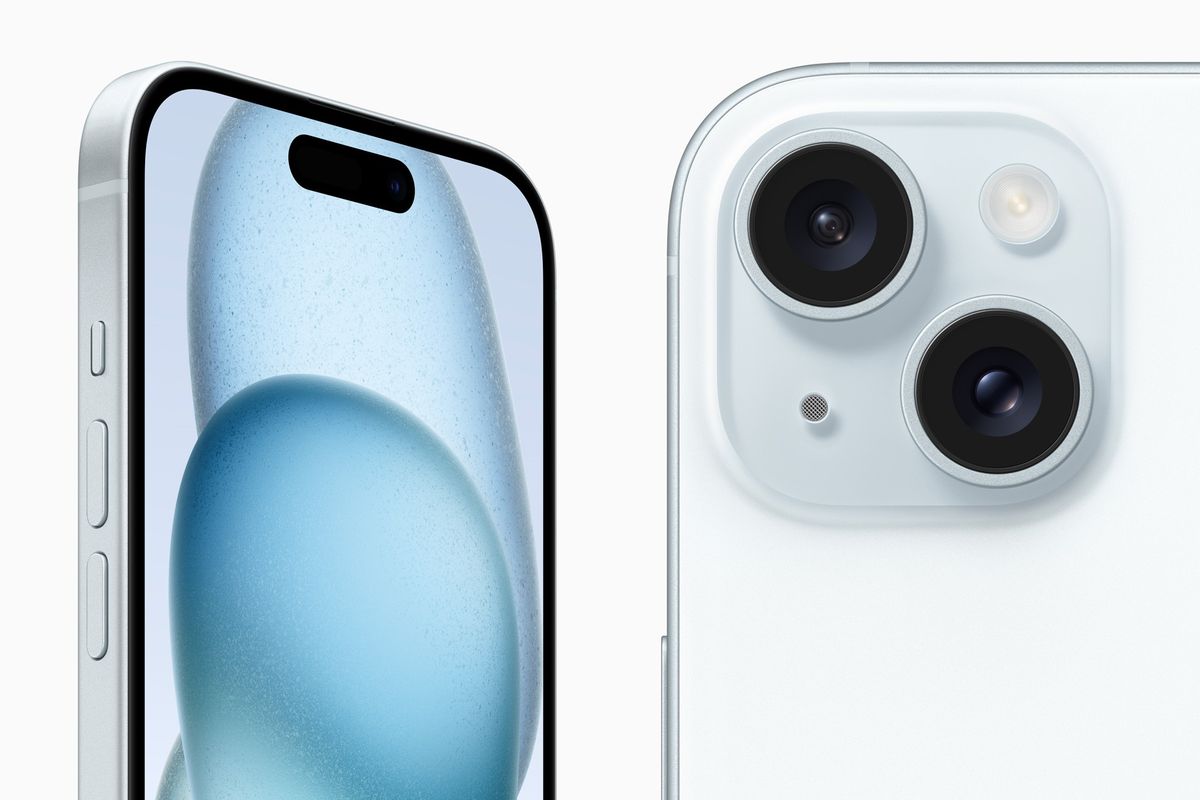 iPhone 15 kini memiliki layar berponi Dynamic Island dan kamera belakang 48 MP.