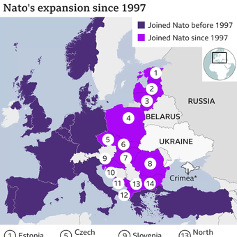 Ekspansi NATO sejak 1997.