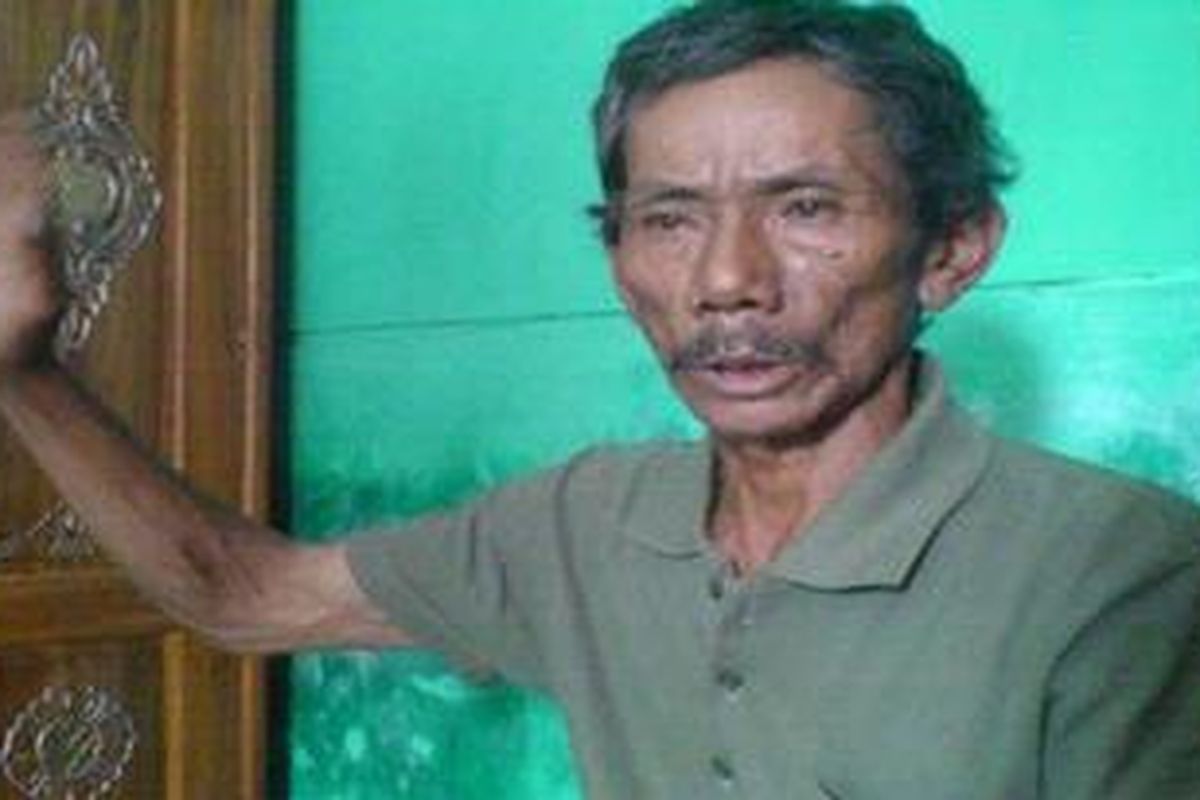 Dawud bin Tawar Orang tua Darsem saat ditemui Kompas.Com di rumahnya. Mengharapkan Darsem segera pulang bila telah dimaafkan keluarga korban.