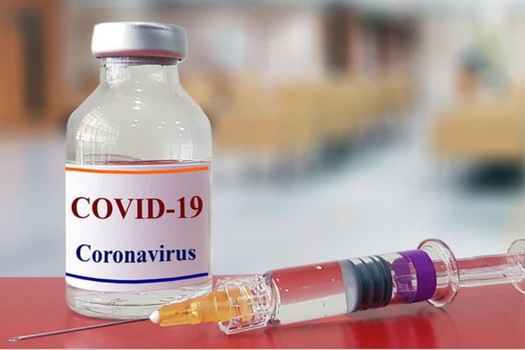 An illustration of Covid-19 vaccine.
