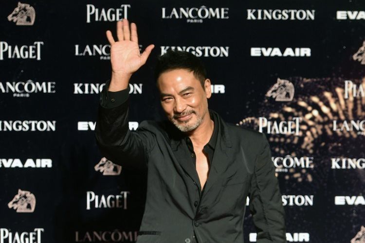 Aktor asal Hong Kong Simon Yam menghadiri perhelatan Golden Horse Film Awards di Taipei, Taiwan, pada 21 November 2015.