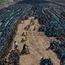 Potret Kuburan Sepeda di China, Hamparan Sampah Bekas Fasilitas Umum
