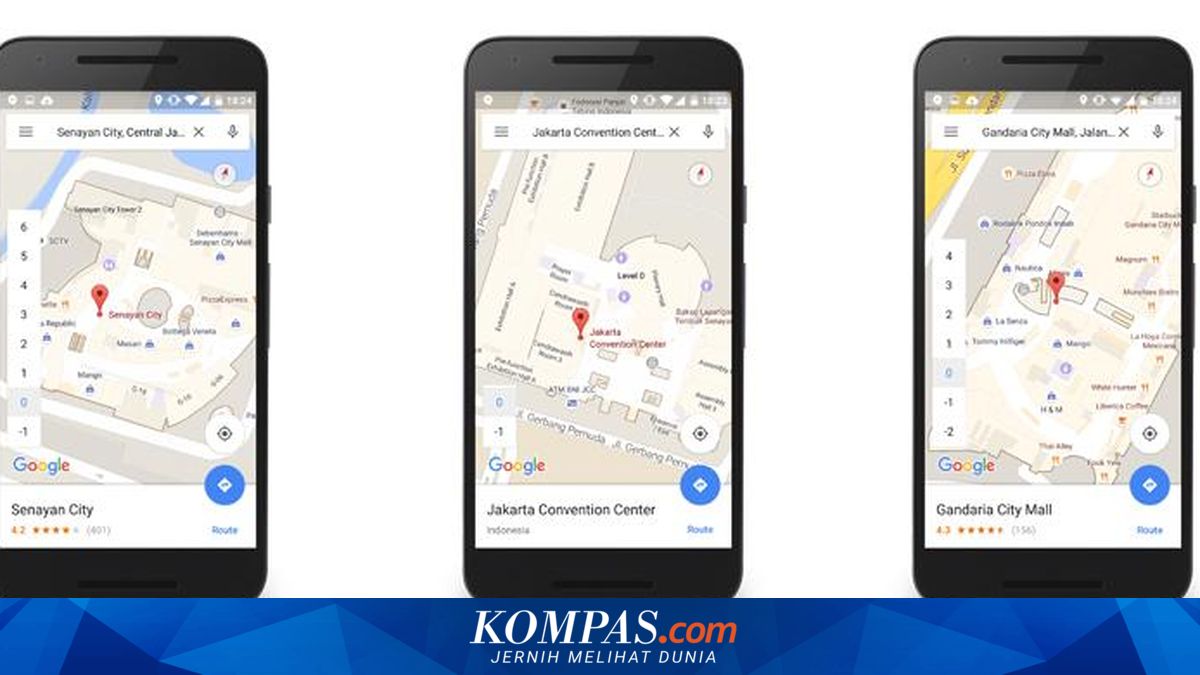 Google Maps Sediakan Peta Dalam Gedung di Indonesia
