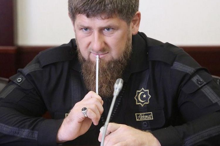 Ramzan Kadyrov, pemimpin Republik Chechnya, negara bagian Rusia.