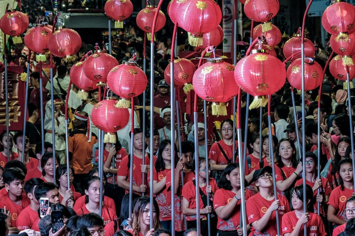 Pelaksanaan Bogor Street Festival Cap Go Meh 2020 di Jalan Suryakencana.