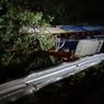Bus Terguling Masuk Parit KM 178 Tol Cipali, 1 Penumpang Tewas