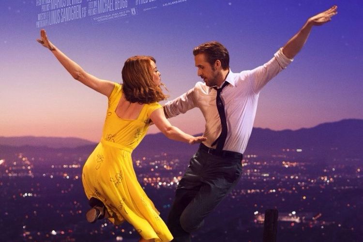 Film La La Land (2016) dibintangi Ryan Gosling dan Emma Stone