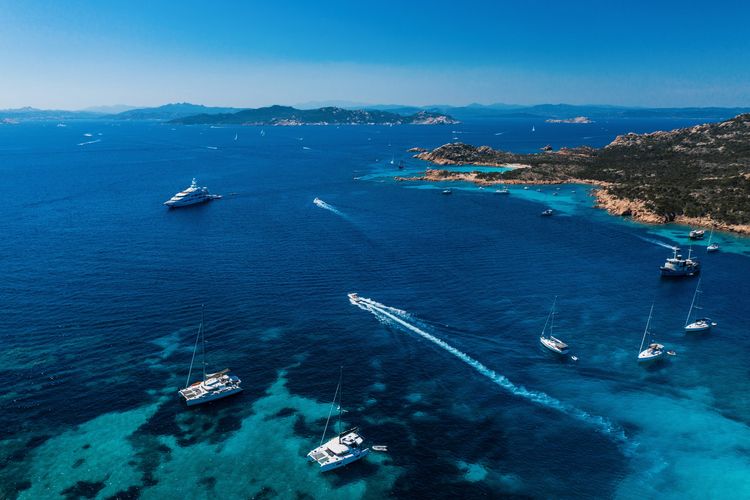 Ilustrasi Sardinia di Italia.