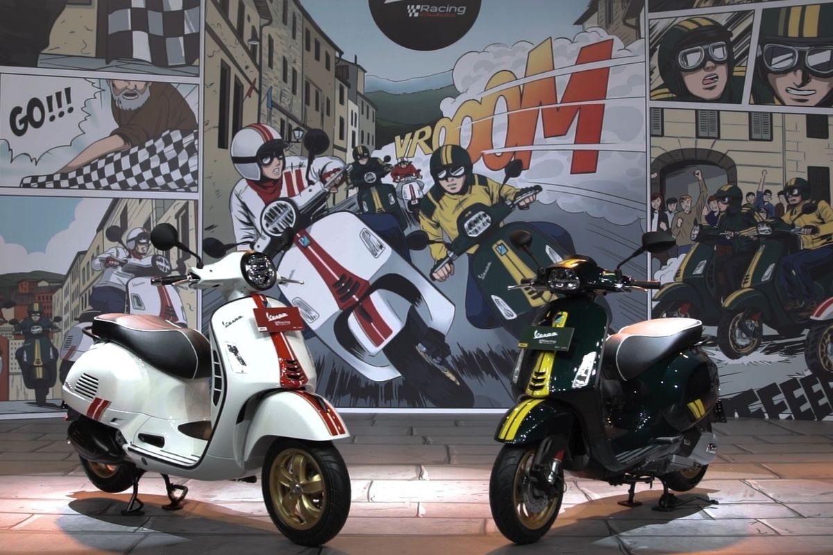 Vespa GTS dan Sprint edisi Racing Sixties