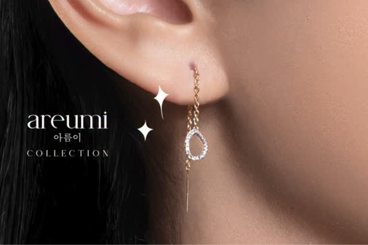 Koleksi anting berlian Areumi dari The Palace Jeweler.