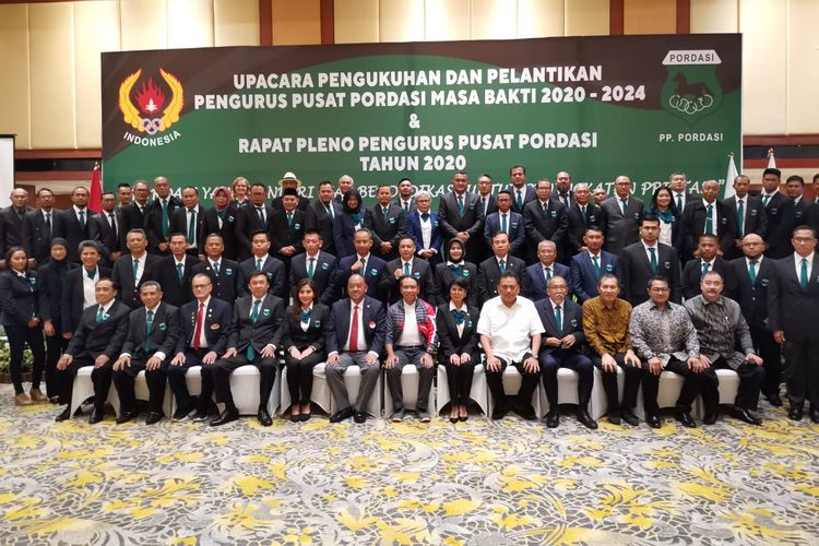 Pengurus Pusat Persatuan Olahraga Berkuda Seluruh Indonesia (PP Pordasi) masa bakti 2020-2024 resmi dilantik pada Jumat (28/2/2020).